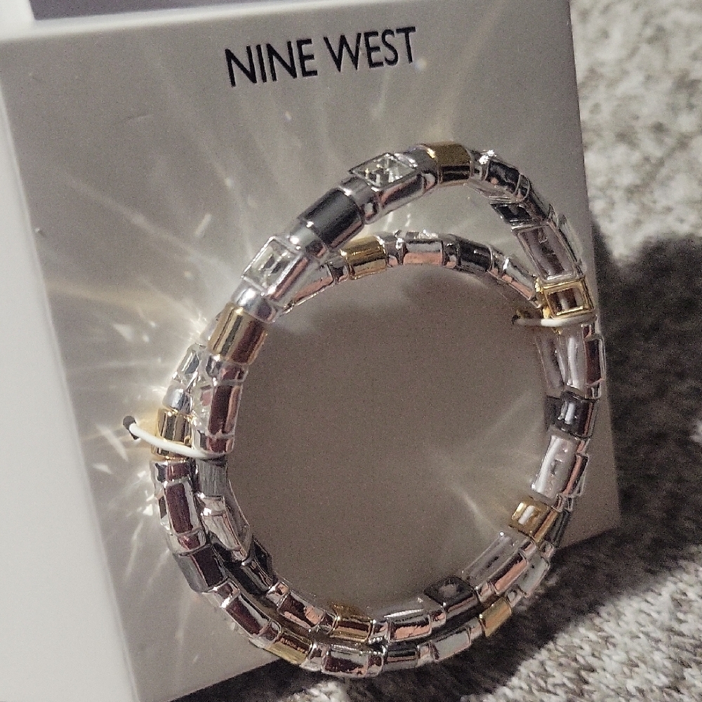 2 Silver/Gold Bracelets - Nine West